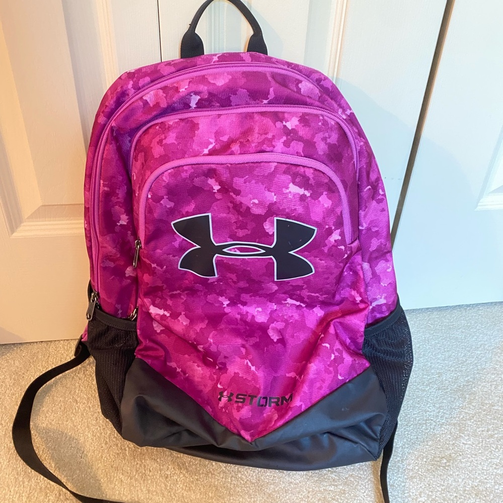 Under Armour Pink Camo Backpack